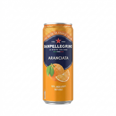 Газированный напиток Sanpellegrino Naturali Aranciata безалкогольный с соком, 330 мл